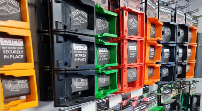 Cordless tools battery mounts by StealthMounts